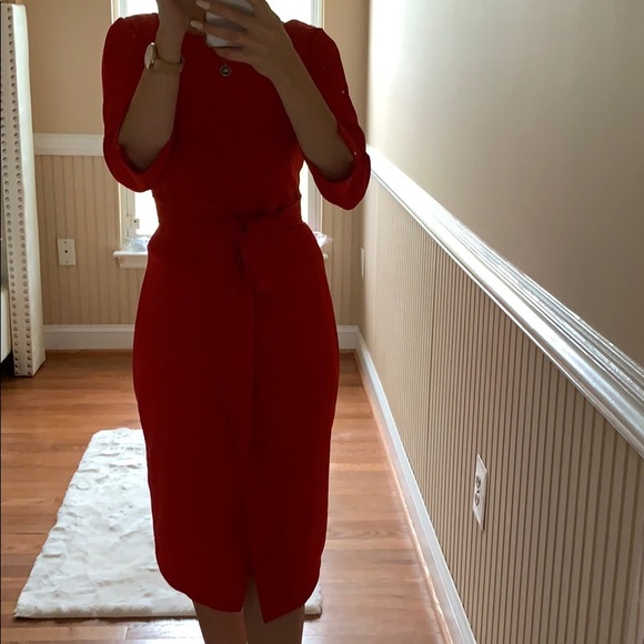 Closet Dresses & Skirts - Closet London Half sleeve red dress